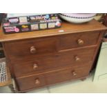 A Victorian mahogany chest of two over two drawers