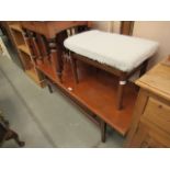 Teak two tier coffee table