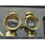 A pair of brass Imperial lanterns