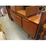 Teak side board with mirror table