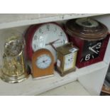 5534 - A quantity of quartz clocks and a barometer
