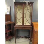 Mahogany display cabinet with interior lightning