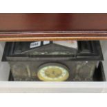 A slate mantle clock