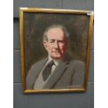 Oil on board painting of an aged gentlemen signed Harold Noakes