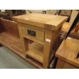 Oak bedside unit