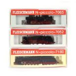 Three Fleischmann N gauge Picolo engines: 7052 4-6-4 tank,,