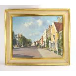 Stanley Orchart (1920-2005), High Street, Dedham, Suffolk, signed, oil on canvas, 48.5 x 58.