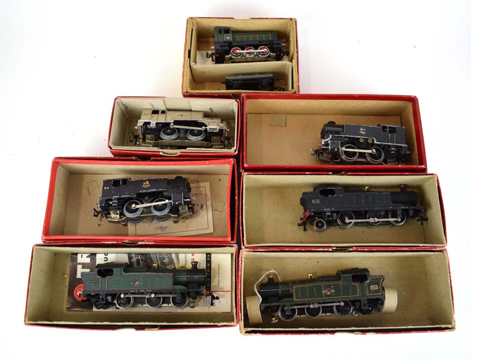 Seven Trix Twin OO gauge steam, shunter and other loco's,