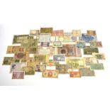 A group of thirty-seven 1930/40's European banknotes including Germany, France, Spain, Belgium,