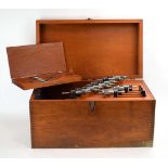 A cased set of twelve Naval micrometers by Brown & Sharpe Mfg. Co. Providence, R.I.