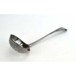 A George III silver old English pattern sifting spoon, George Smith & Fearn, London 1792, l. 15.