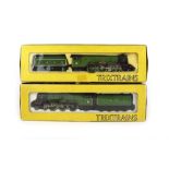Two Trix Twin OO gauge Flying Scotsman 4-6-2 loco and tender sets,