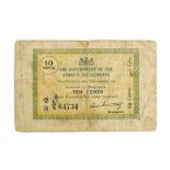The Government of the Straits Settlements, 10 cents banknote, c.