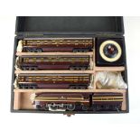 A Trix Twin OO gauge Coronation set comprising 4-6-2 loco, tender and three coaches,