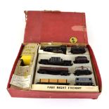 Three Trix Twin OO gauge part goods train sets,