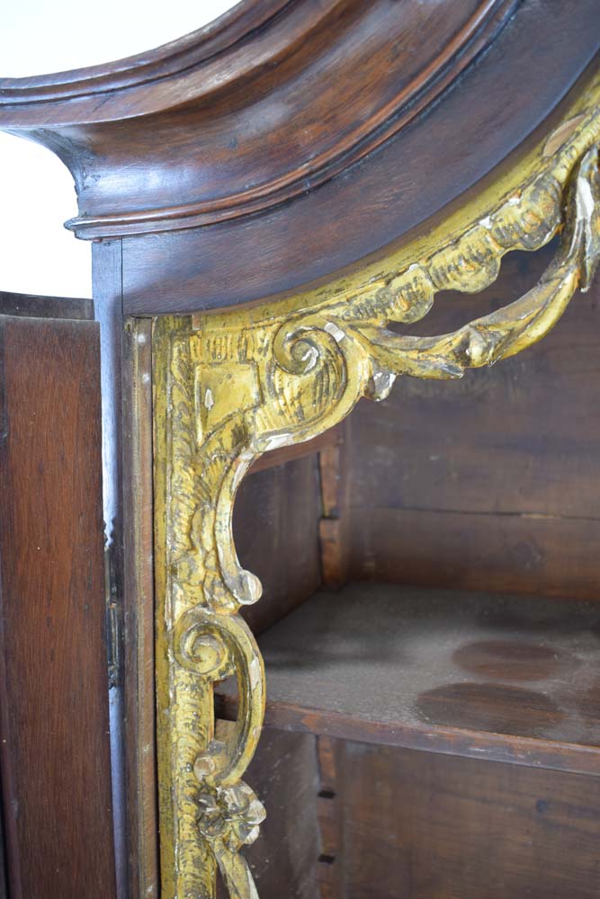 A Dutch oak cupboard, the two panelled doors enclosing gilt fretwork interior, - Image 11 of 11