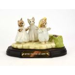 A Beswick Beatrix Potter figure Mittens, Tom Kitten and Moppet, h. 9.