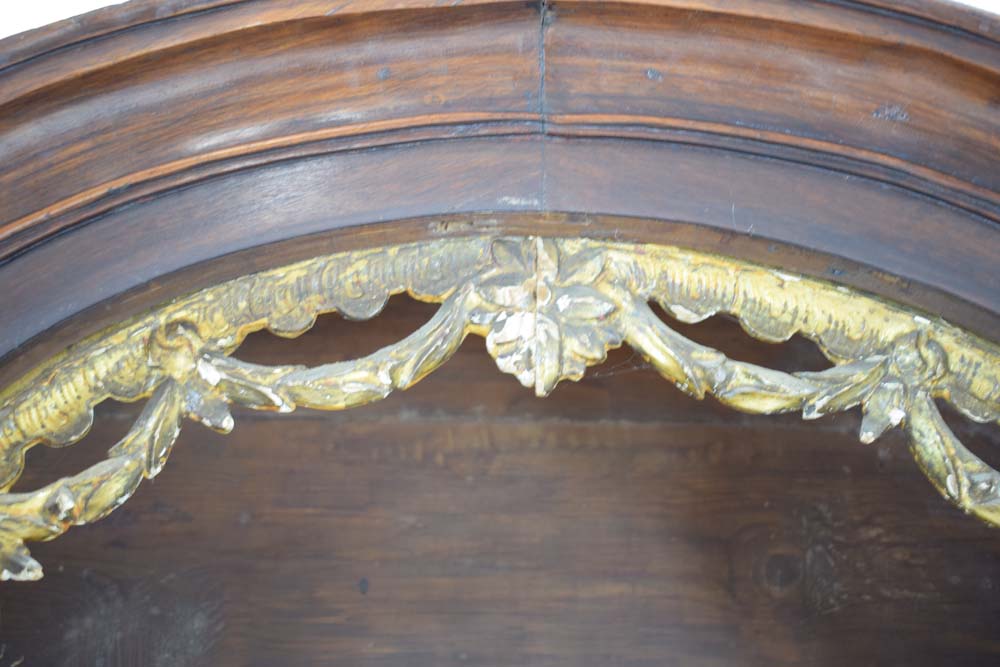 A Dutch oak cupboard, the two panelled doors enclosing gilt fretwork interior, - Image 8 of 11