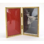 A folding photograph case containing a photograph of Margot Fonteyn,