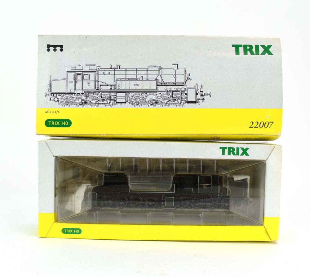 A Trix OO gauge 22007 0-8-8-0 tank loco,