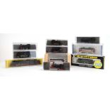 Nine N gauge loco's including a Graham Farish 1604 prairie tank, a Bachmann yellow brill trolley,