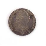 A George III silver shilling