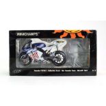 A Paul's Model Art Minichamps Valentine Rossi Series 1:12 scale Yamaha YZR-M1, MotoGP 2007,