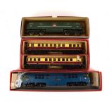 A Trix Twin OO gauge Diesel Flier 2-car set, together with two further diesel loco's,