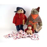 Two Gabrielle Designs bears modelled as Paddington and Great Aunt Lucy,