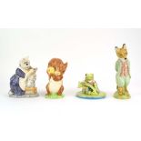 Four larger scale Beswick Beatrix Potter figures: Tabitha Twitchit and Moppet,