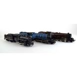 Thirteen Trix Twin and other OO gauge steam loco's, mostly black livery,