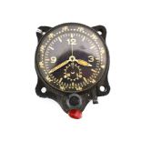 A Second World War German cockpit clock/timepiece by Junghans taken from a ME109 fighter