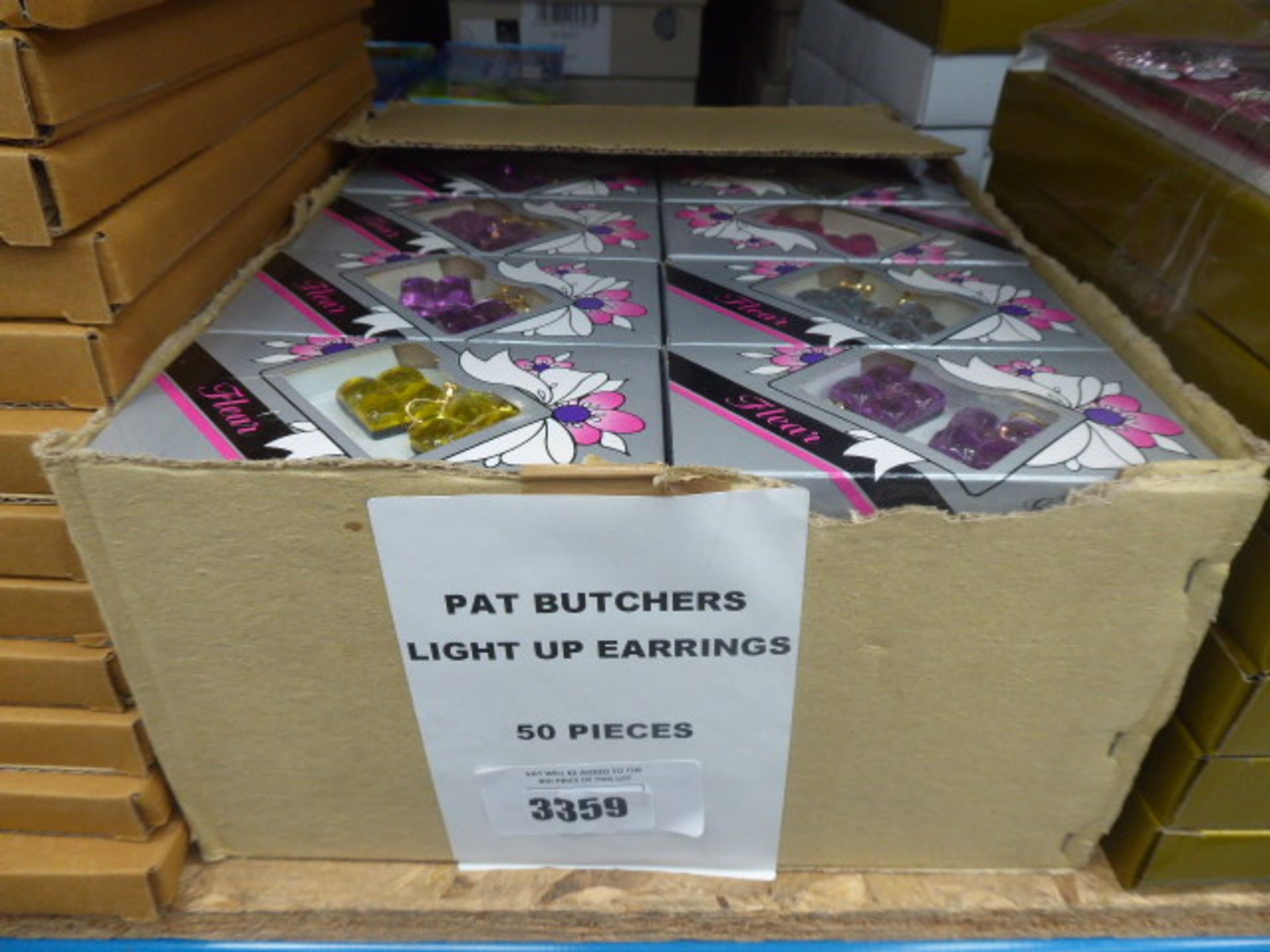 Quantity of Pat Butcher light up earrings