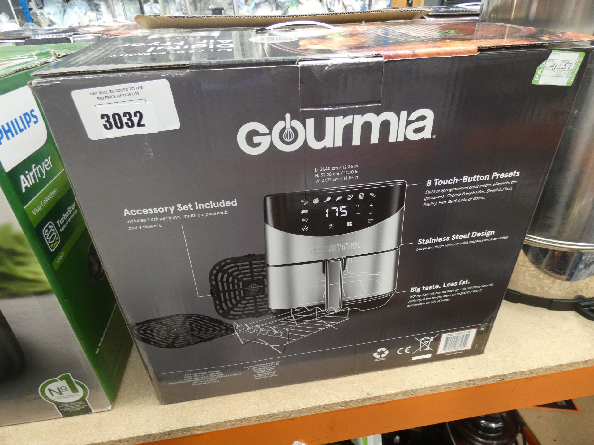 (57) Boxed Gourmia digital air fryer