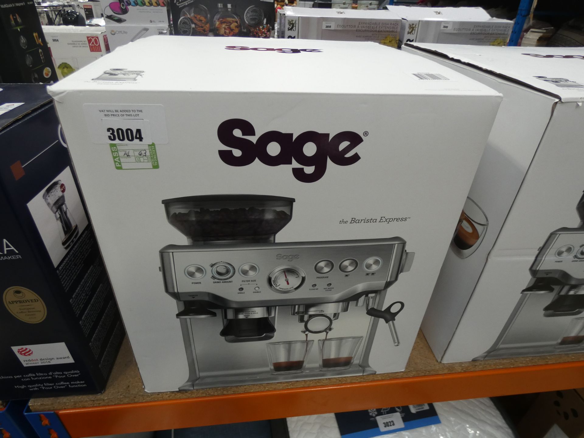 (63) Boxed Sage Barista coffee machine