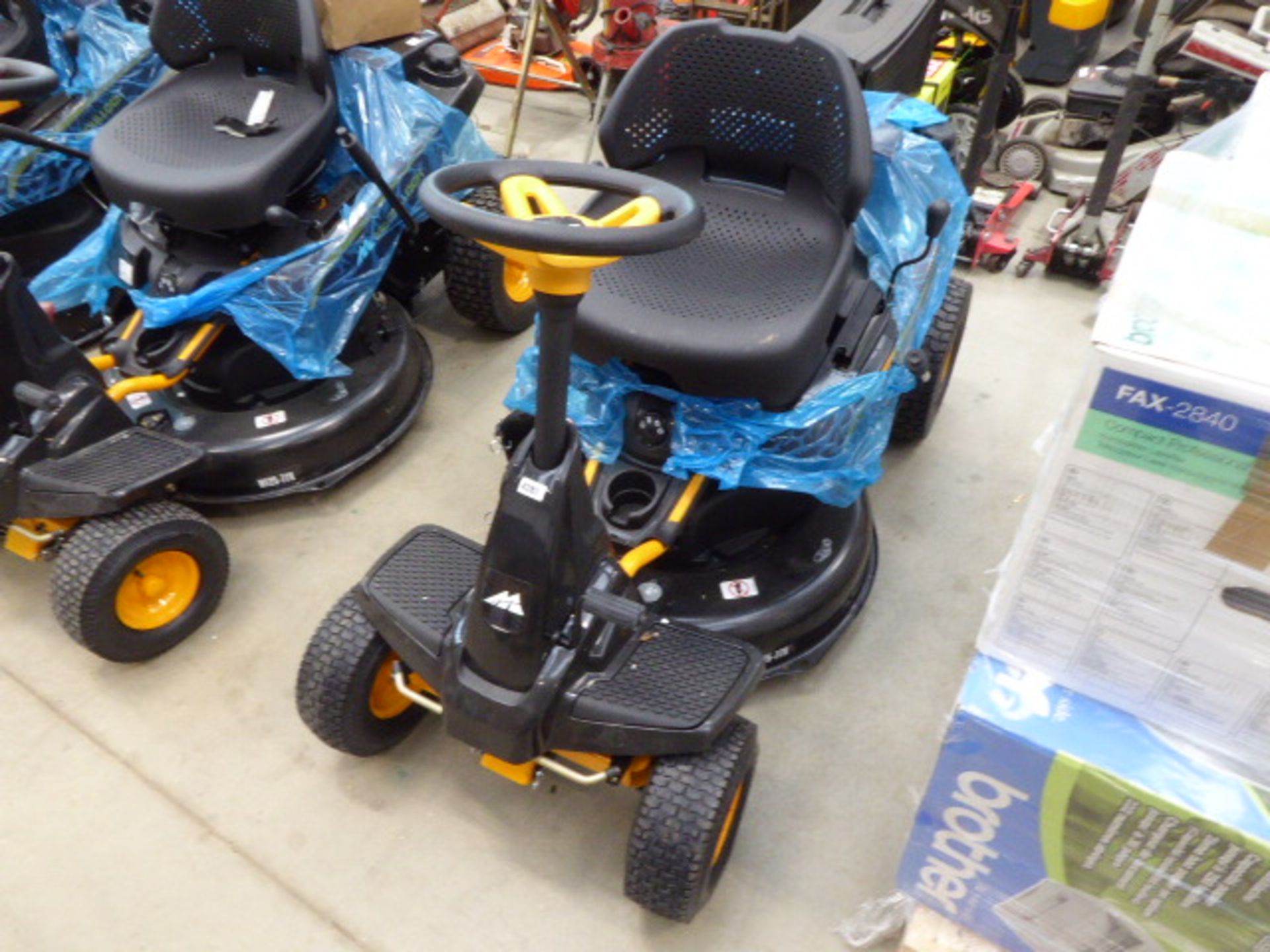 McCullough petrol powered ride on lawn mower