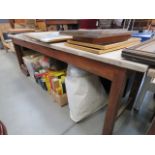 8 foot pine dining table