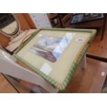 1950's serving tray with wild fowl print