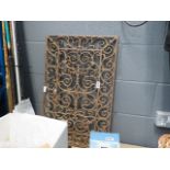 Cast iron floral panel