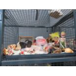 Cage containing a quantity of childrens toys