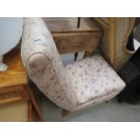 Floral button back nursing chair