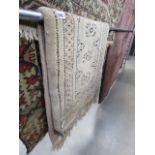 (4) Beige Bokhara mat