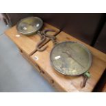 Two Salter hanging meat scales