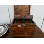 Collection of 3 modern small lidded and metal brown boxes