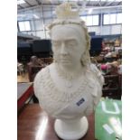 Plaster bust of Queen Victoria