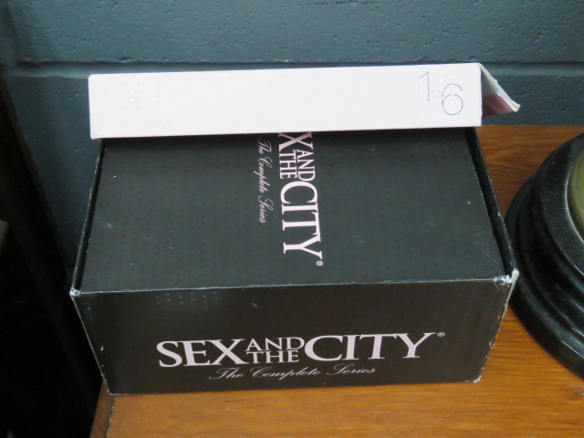 A boxed set of Sex and the City DVD's.