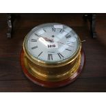 Brass bulk head clock