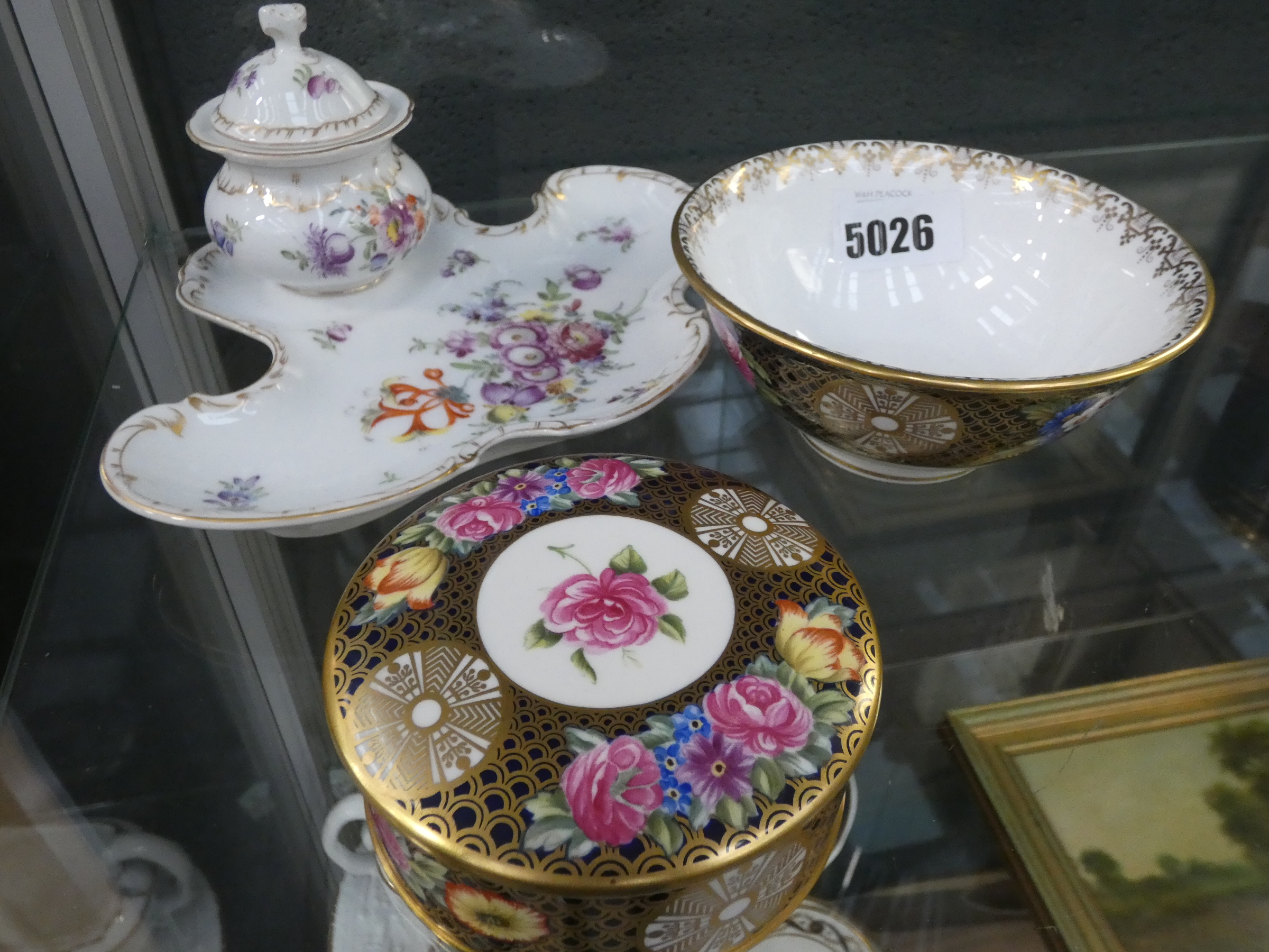 (2040RR) 406 - 1 piece of Victorian china with 2 other modern pieces of china