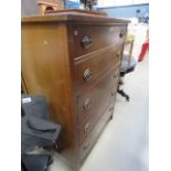 Beech chest of 5 drawers