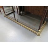 Brass fire kerb